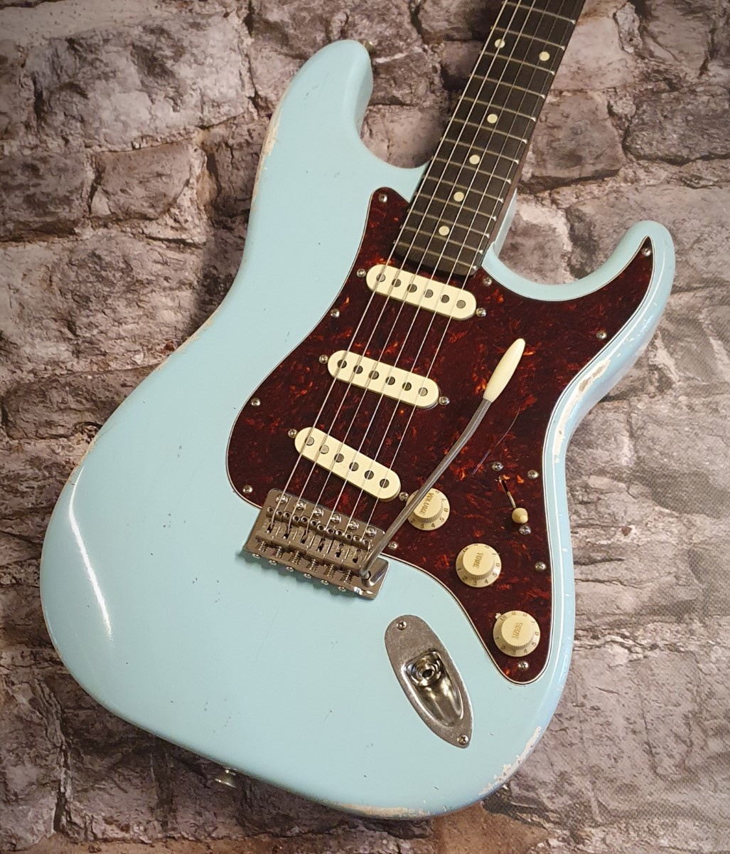 Vox Humana ST-Relic Custom Guitar Aged Sonic Blue