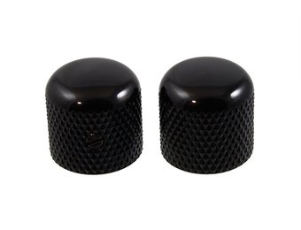 Dome knob black set/2