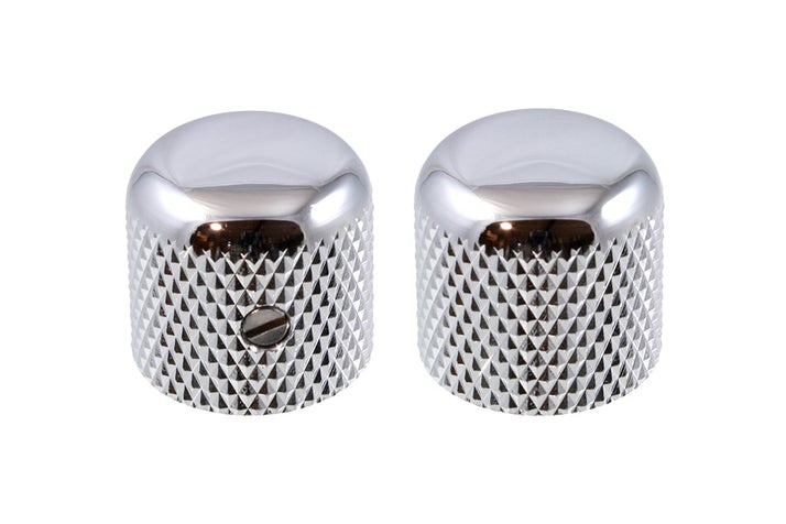 Dome knob chrome set/2