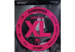 D'Addario ECB81 Chromes flatwound 045-100