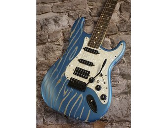 STONER Vox Humana Designed ST-HSS Relic Guitar Metalic Blue