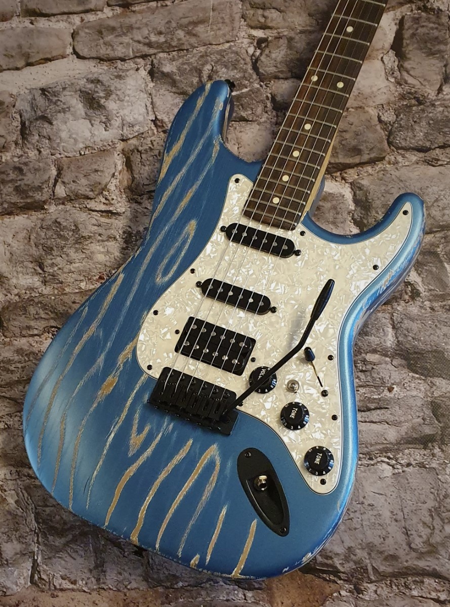 STONER Vox Humana Designed ST-HSS Relic Guitar Metalic Blue