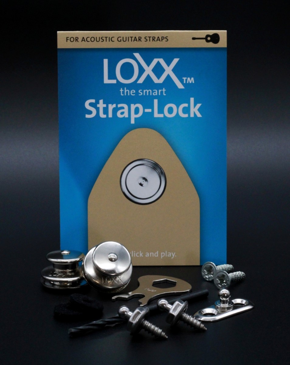 LOXX  Acoustic Straplock set/2 nickel