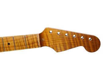 Allparts SMTF-CRF Roasted Flamed Maple Stratocaster Neck 21 Tall Frets