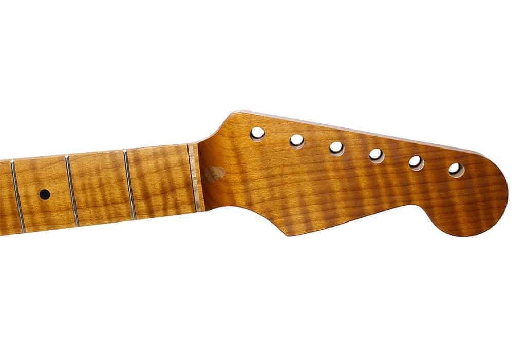 Allparts SMTF-CRF Roasted Flamed Maple Stratocaster Neck 21 Tall Frets