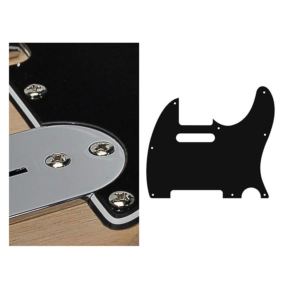 Boston TE-310-B Tele pickguard black 3ply