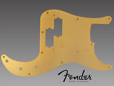 Fender '57 P-Bass slagplaat goud anodized