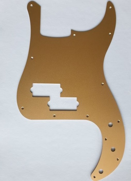 Fender '57 P-Bass slagplaat goud anodized