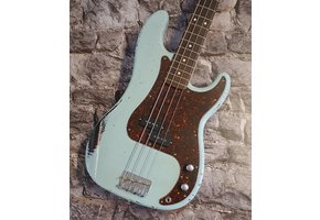GROWLER Vox Humana Designed PB-Relic Bass Sonic Blue over Sunburst