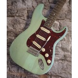 Vox Humana ST-Relic Custom Guitar Aged See Tru Surf Green