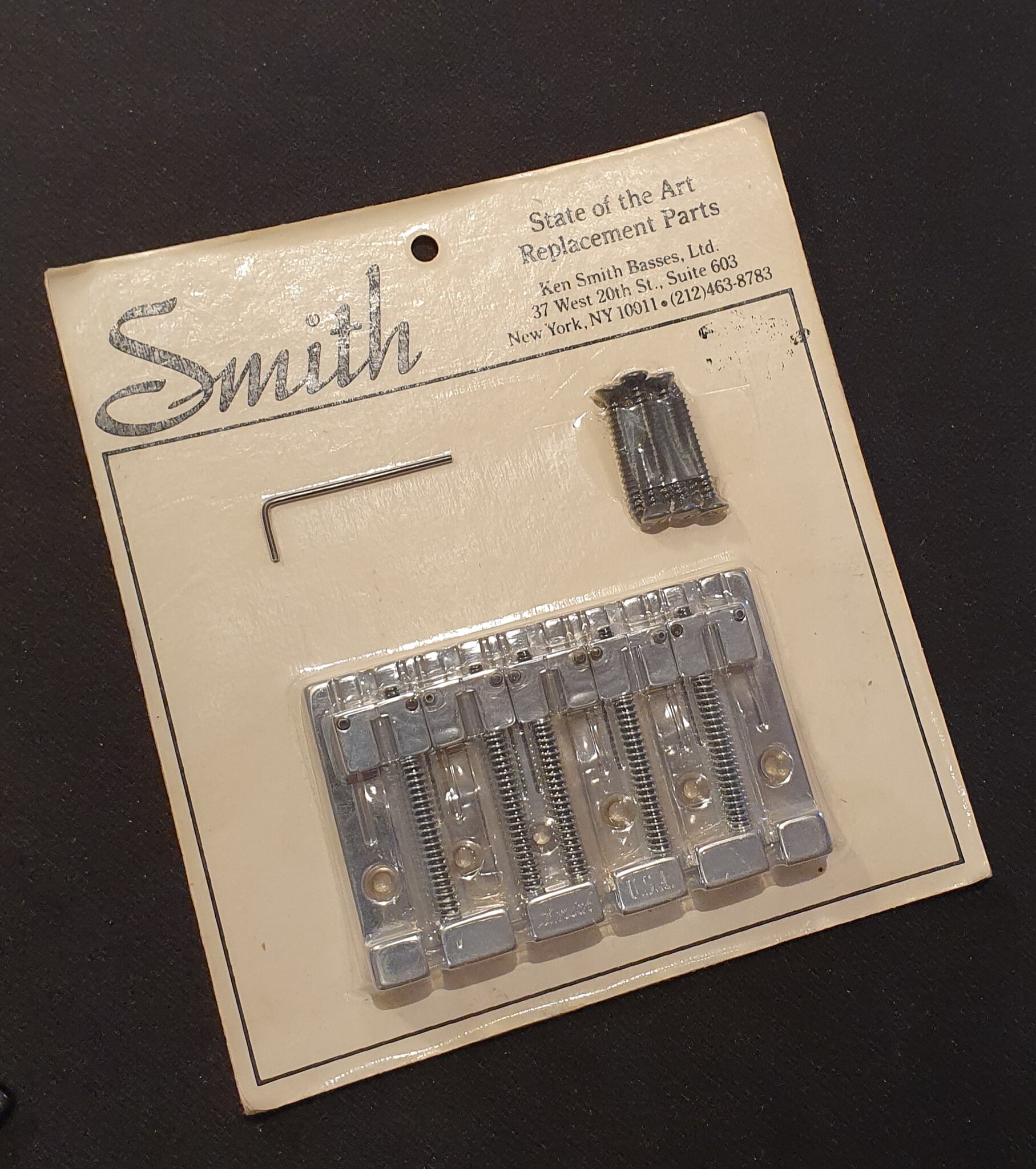 Ken Smith QSR (Quick String Release) 5-string bass bridge chrome