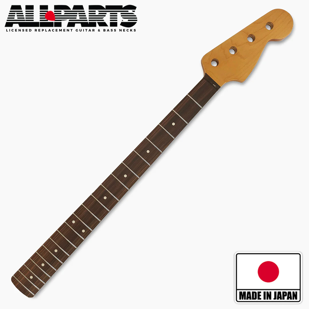 Allparts PRF Finished Precision Bass neck maple with rosewood fingerboard