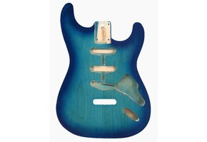Allparts Ocean Blue Burst Finished Stratocaster body