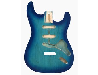 Allparts Ocean Blue Burst Finished Stratocaster body
