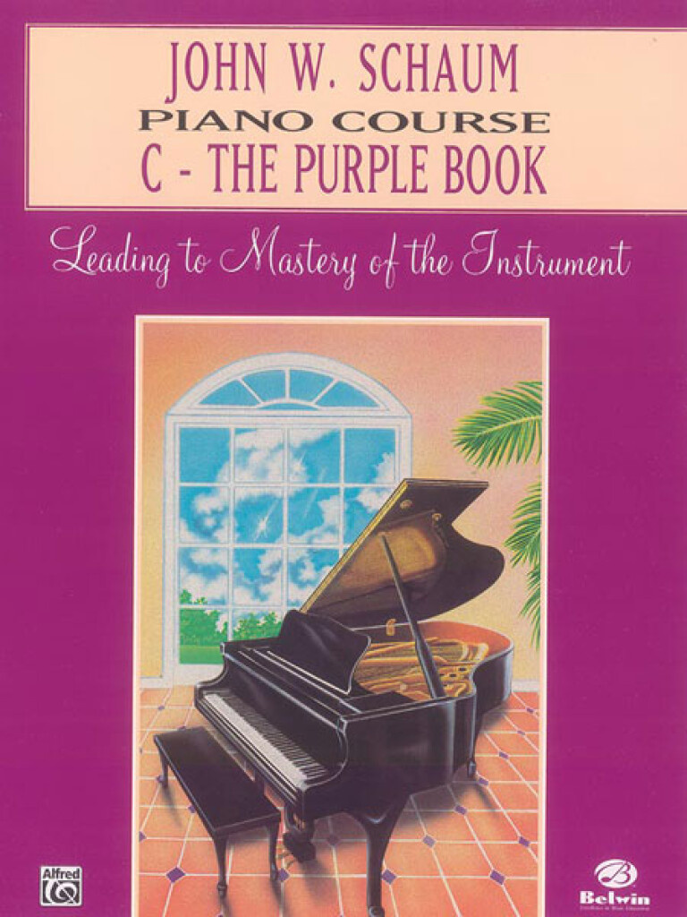 Schaum Piano course C/purple book