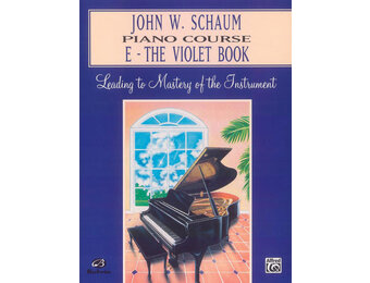 Schaum Piano course E/violet book