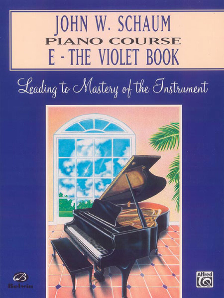 Schaum Piano course E/violet book
