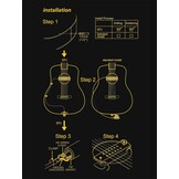 Boston Soundhole pickup met endpin jack