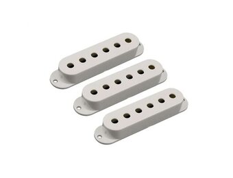 Strat pickup covers parchment set/3
