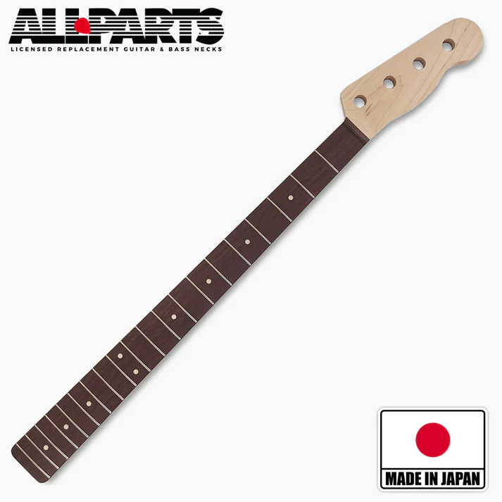 Allparts TBRO Telecaster Bass neck maple/rose