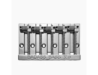 Badass V 5 string bass bridge chrome