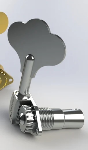 Hipshot HB6 1/2" Licenced Ultralite Bass Tuners chrome 1L/Bass side