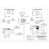 Hipshot HB6 1/2" Licenced Ultralite Bass Tuners chrome 1L/Bass side