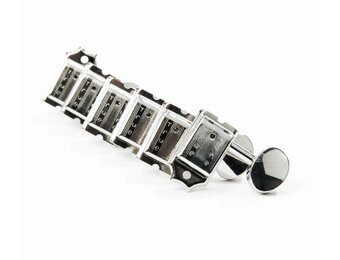 True Tune 6-In-Line Vintage Style Keys Nickel set/6