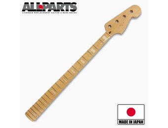 Allparts JMF-B Finished Jazz Bass neck maple with bound fingerboard and pearl block inlays