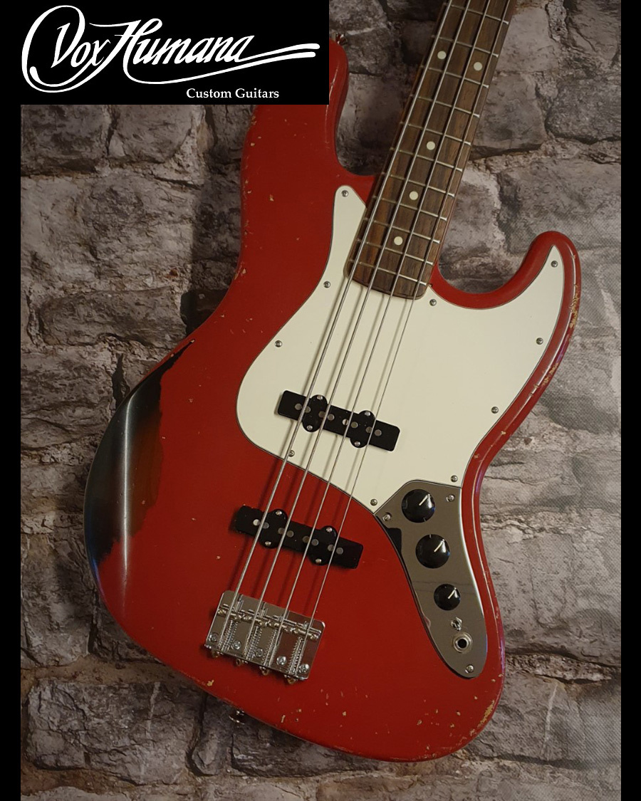 GROWLER Vox Humana Designed JB-Relic Bass Dakota Red over Sunburst
