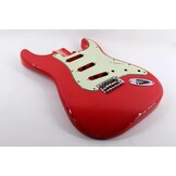 MJT Alder Strat body Fiesta Red