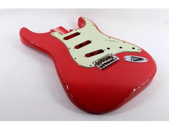 MJT Alder Strat body Fiesta Red