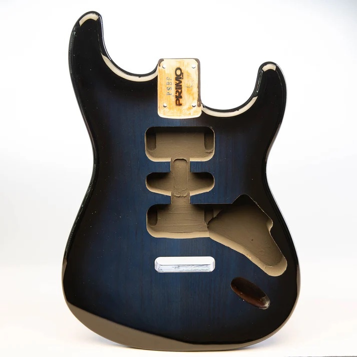 Allparts Primo Replacement Strat body - Midnight Ocean Burst