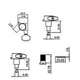 True Tune Closed Tuners 6L chrome