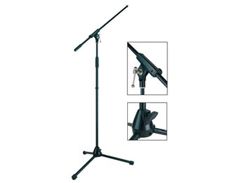 Microphone boom stand black