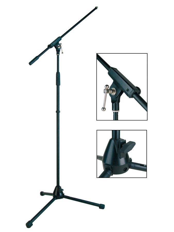 Microphone boom stand black