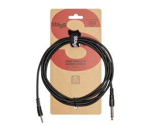 STAGG - Cavo Jack Da 6,35 Mm (1/4") Maschio A Femmina 3 M Nero - Foto 4