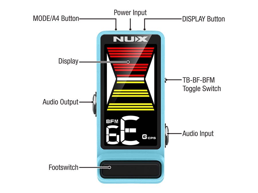 NUX Mini Core tuner pedal FLOW TUNE
