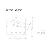 Allparts Telecaster® Bridge with Gotoh In-Tune Saddles  for use w/Bigsby