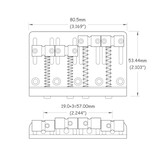 True Tone bass bridge chrome