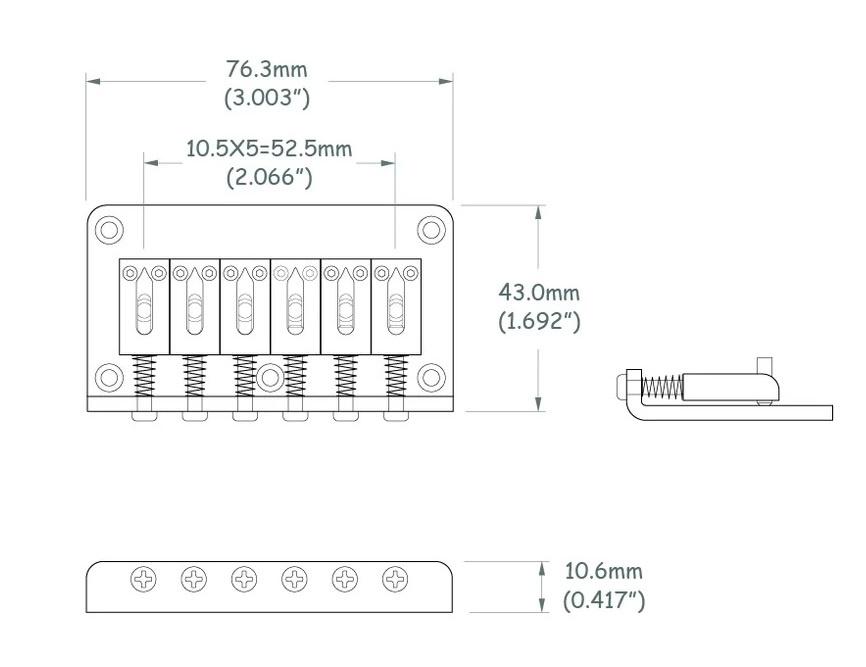 True Tone hardtail bridge chrome