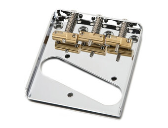True Tone Tele Vintage bridge nickel with compensated brass saddles