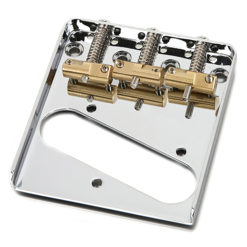 True Tone Tele Vintage bridge nickel with compensated brass saddles