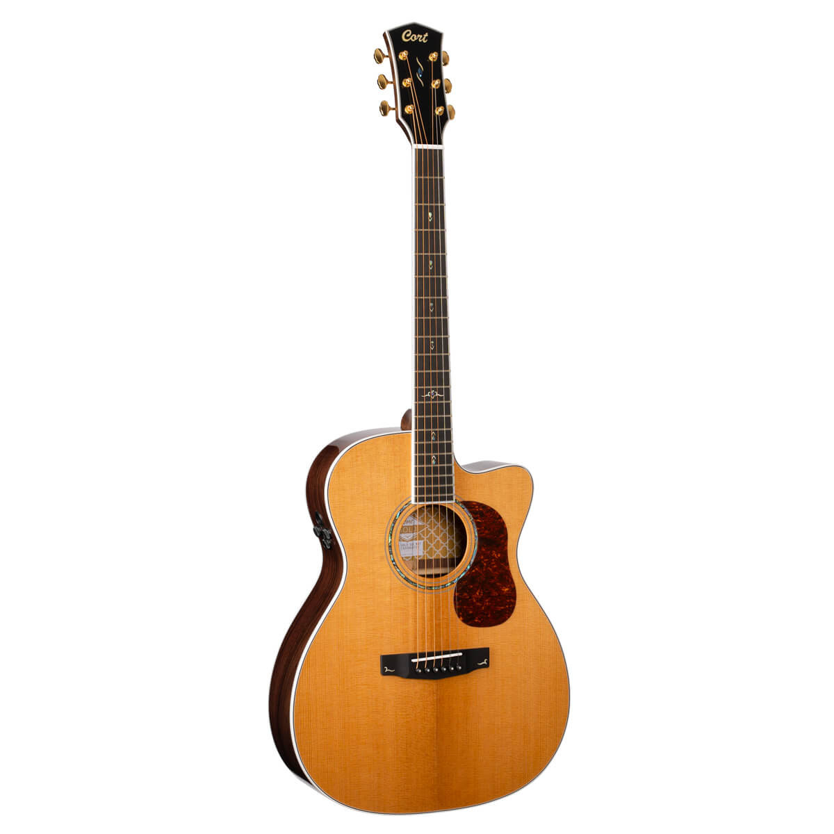 Cort Gold OC8 semi acoustic guitar with gig bag