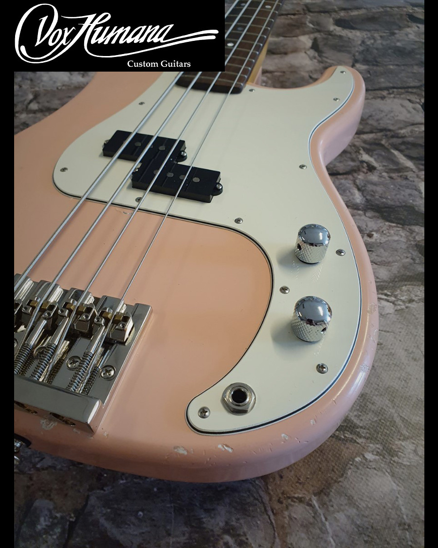 Vox Humana PB-Custom Bass Aged Shell Pink