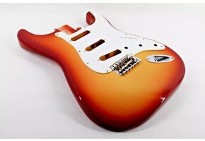 MJT 1Piece Pine Strat body Honey Burst