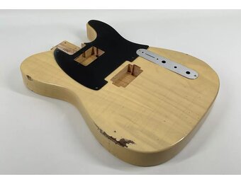 MJT Tele Double Humbucker body Swamp Ash Butterscotch