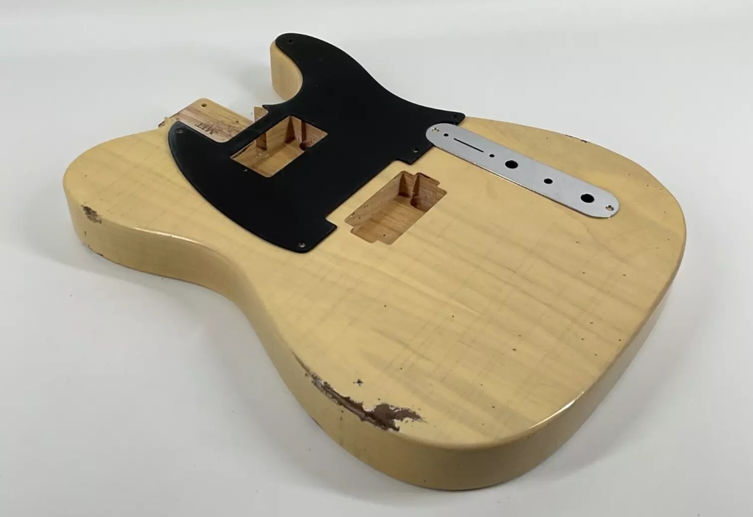 MJT Tele Double Humbucker body Swamp Ash Butterscotch