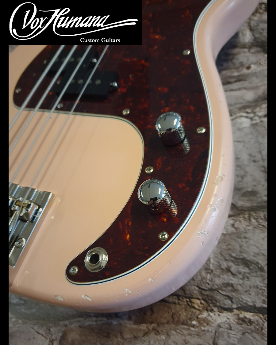 Vox Humana PB-Custom Bass Aged Shell Pink