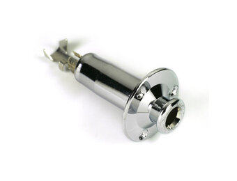 Acoustic endpin jack chrome